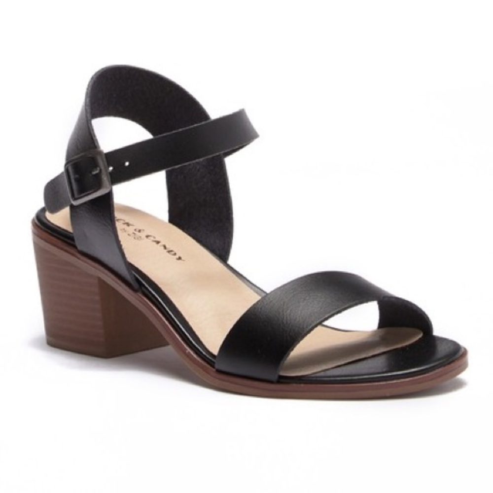 Rock and Candy Black Heeled Sandals